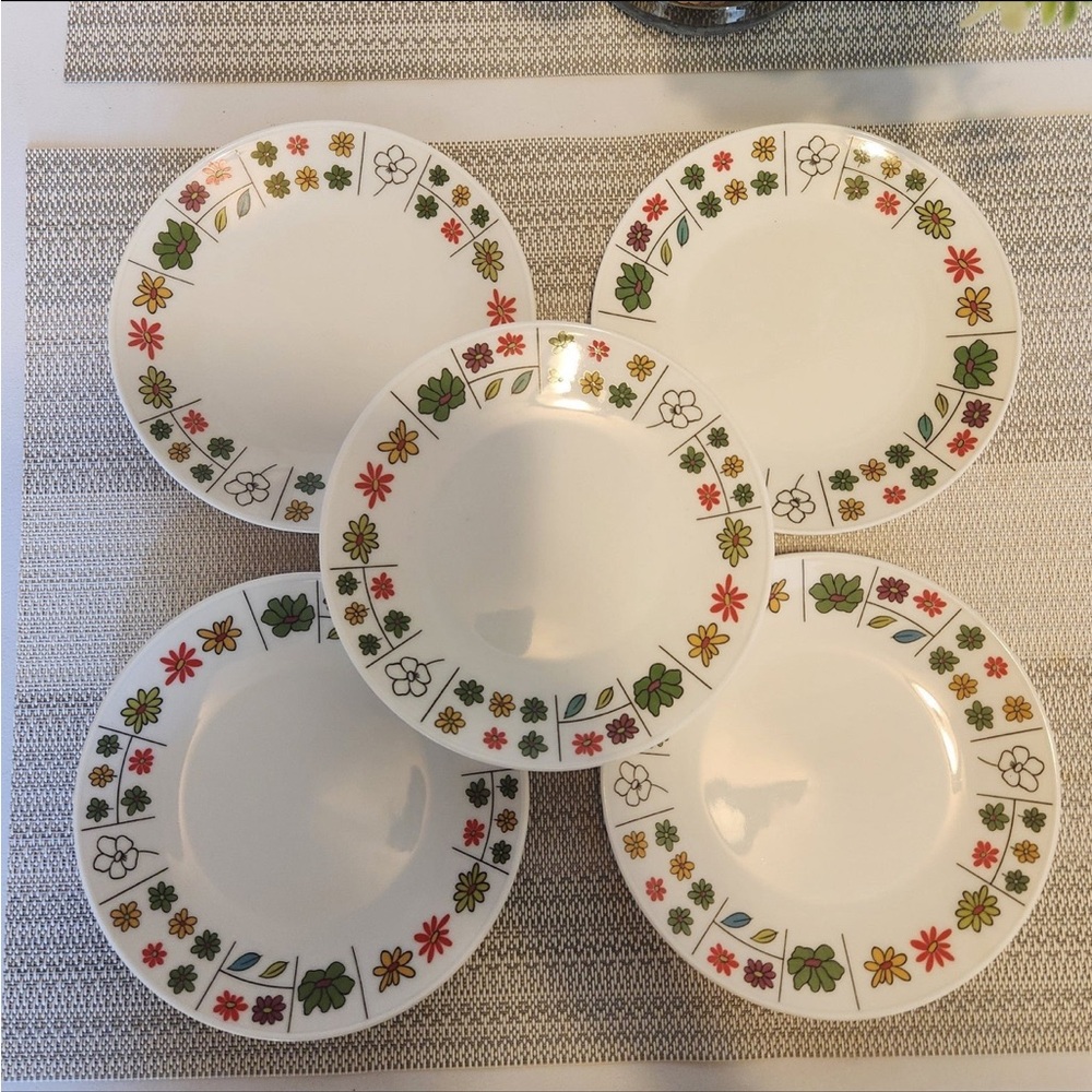 5 x Rosenthal Emilio Pucci Studio Linie Germany vintage dessert plates